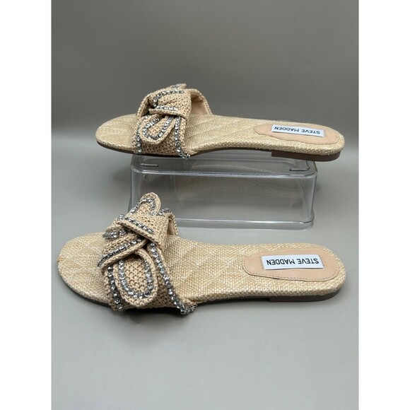 Steve Madden Misha Womens Boho Sandals Beach Rhinestone Size 7.5M - Picture 3 of 7